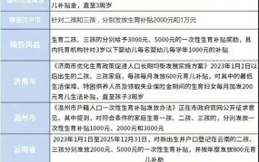 江苏省生二胎补助标准2024年是多少钱啊