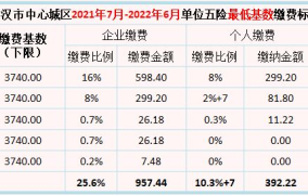 五险的最低标准是多少钱一个月啊怎么算的呢