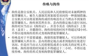 刑事诉讼法常识:拘传与传唤的区别是什么意思