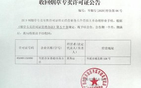 烟草专卖许可证管理办法是怎样的？具体有哪些规定？