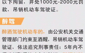 饮酒后驾驶机动车处罚是怎样的？会有哪些后果？