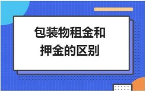 如何区分包装物的押金和租金？定义上都包含什么？