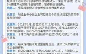 中小企业有哪些税收优惠政策？如何申请享受？