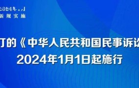 民事诉讼法2024年1月1日有哪些新规定？如何影响案件处理？