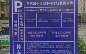 商场停车收费标准公示牌应包含哪些信息呢？