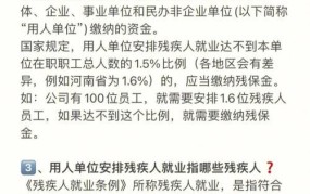 企业残保金缴纳标准是多少钱一个月呢怎么算的