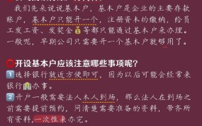 公司基本账户和一般账户的区别是什么意思啊