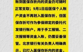 北京已入医保存折资金如何支取？有哪些规定？