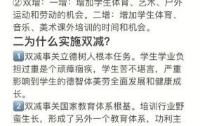 教育双减政策具体是什么？对家长和学生有何影响？