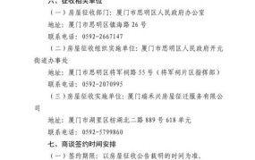 厦门征地补偿标准细则最新消息查询电话号码是多少