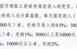 2025年党费收取新标准是怎样的？有哪些调整？