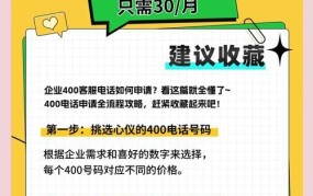 如何申请400电话号码？申请流程详解