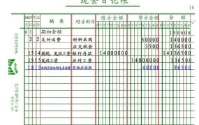 现金日记账如何正确记录？有哪些注意事项？