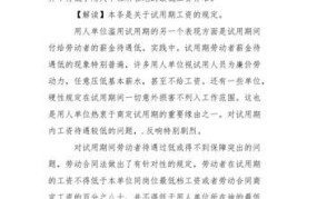 试用期工资应不低于正式工资的80%，如何 ** ？