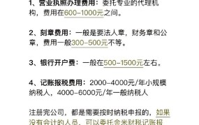 开设公司的流程及费用是多少？有哪些注意事项？