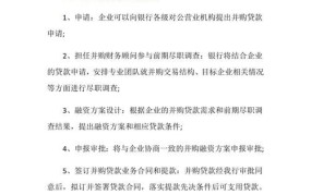 并购贷款的条件有哪些？企业如何申请？