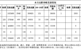 广东省老人补贴标准2024年度是多少钱一个月呢